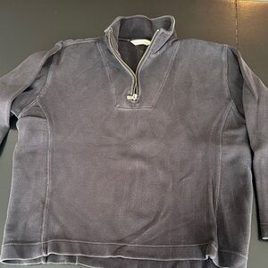 Tommy Bahama Charcoal Quarter-Zip Pullover